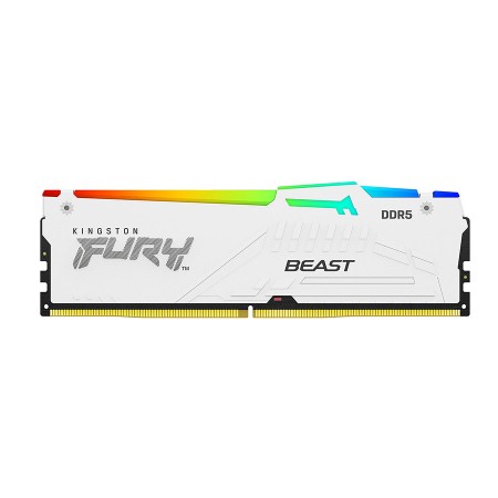 Kingston FURY Beast RGB 64GB (2x32GB) DDR5 5600MHz CL40 - White