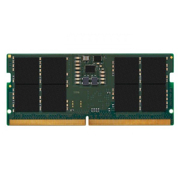 رامات لابتوب من كينغستون Kingston KVR56S46BS8-16 , سعة 16 جيجابايت DDR5 , سرعة تصل الى 5600MT/s, تصميم SO-DIMM, بزمن تأخير CL46 رامات لابتوب من كينغستون Kingston KVR56S46BS8-16 , سعة 16 جيجابايت DDR5 , سرعة تصل الى 5600MT/s, تصميم SO-DIMM, بزمن تأخير CL46