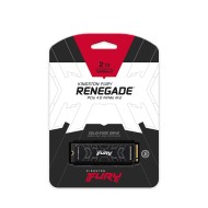وحدة تخزين داخلية Kingston FURY Renegade, سعة 2 تيرا, واجهة M.2 2280 PCIe NVMe Gen4x4, سرعة قراءة تصل إلى 7300MB/s,  ذاكرة NAND من نوع 3D TLC, ذاكرة DRAM