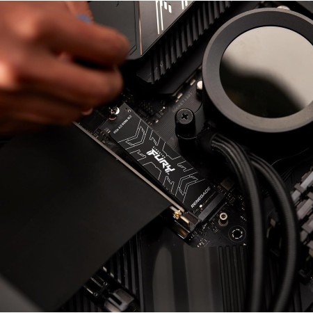 KINGSTON FURY Renegade PCIe 4.0 NVMe SSD, Integrated Heatsink, Read speeds up to 7,300 MB/s, 3D TLC NAND, DRAM Cache