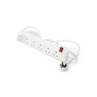 Power Extension LEGRAND 6 power sockets ,5-meter cable length ,Child safety shutters ,lluminated ON/OFF switch - White
