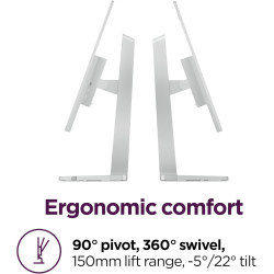 شاشة مكتبية LENOVO L27h-4A, مقاس 27 بوصة بدقة QHD (2560 × 1440 ), لوحة IPS, معدل تحديث 100 هرتز, زمن استجابة 4م/ثا , دعم معيار VESA, دعم منفذ USB-C - رمادي شاشة مكتبية LENOVO L27h-4A, مقاس 27 بوصة بدقة QHD (2560 × 1440 ), لوحة IPS, معدل تحديث 100 هرتز, زمن استجابة 4م/ثا , دعم معيار VESA, دعم منفذ USB-C - رمادي