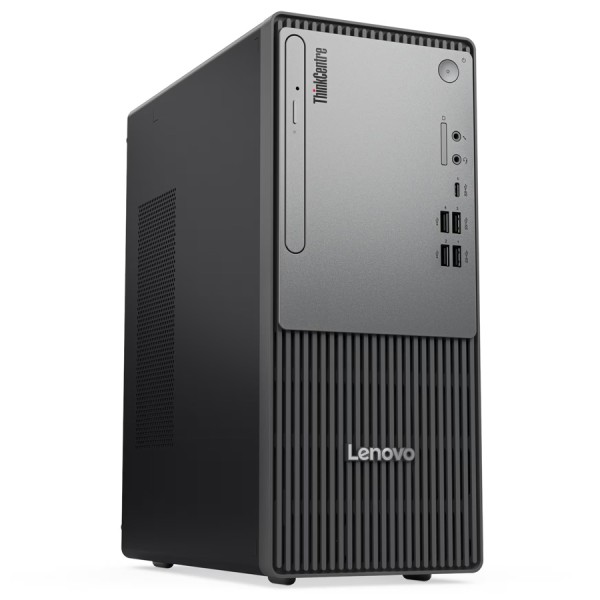 كمبيوتر مكتبي Lenovo ThinkCentre neo 50t Gen 6، بمعالج Intel Core Ultra 5 225 بسرعة تصل إلى 4.9GHz، وذاكرة 8GB DDR5، وتخزين 512GB M.2 PCIe 4.0، مع دعم Wi-Fi 6 وBluetooth 5.2، ومنفذ USB-C