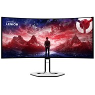شاشة العاب احترافية Lenovo Legion Pro 34WD-10، لوحة OLED، دقة WQHD عريضة جدًا (3440×1440)، انحناء 800R، معدل تحديث 240Hz، زمن استجابة 0.03 مللي ثانية، مزودة بسماعات مدمجة