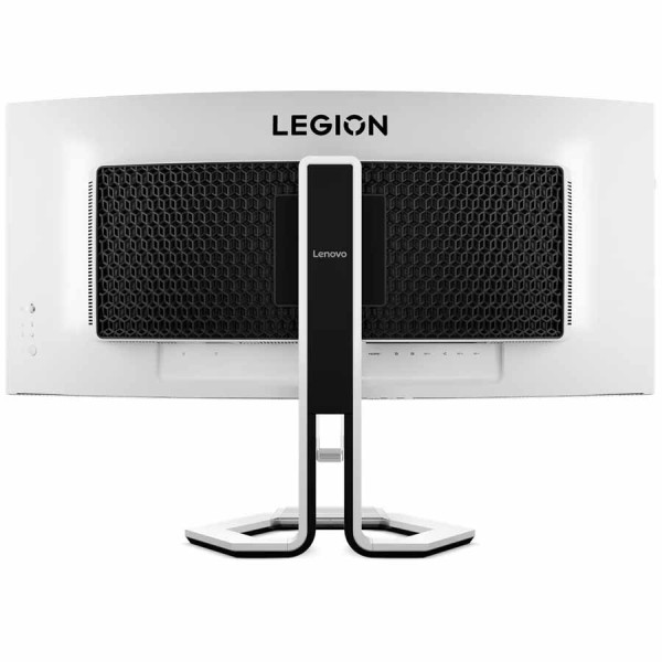 شاشة العاب احترافية Lenovo Legion Pro 34WD-10، لوحة OLED، دقة WQHD عريضة جدًا (3440×1440)، انحناء 800R، معدل تحديث 240Hz، زمن استجابة 0.03 مللي ثانية، مزودة بسماعات مدمجة
