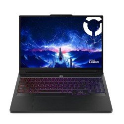 لابتوب احتنرافي Lenovo Legion Pro 7, معالج  Ultra 9 275HX, بطاقة رسومية RTX 5080 16GB GDDR7, شاشة 16 بوصة OLED بدقة وتردد 240Hz, رامات 64GB DDR5, تخزين 1 تيرابايت - أسود داكن