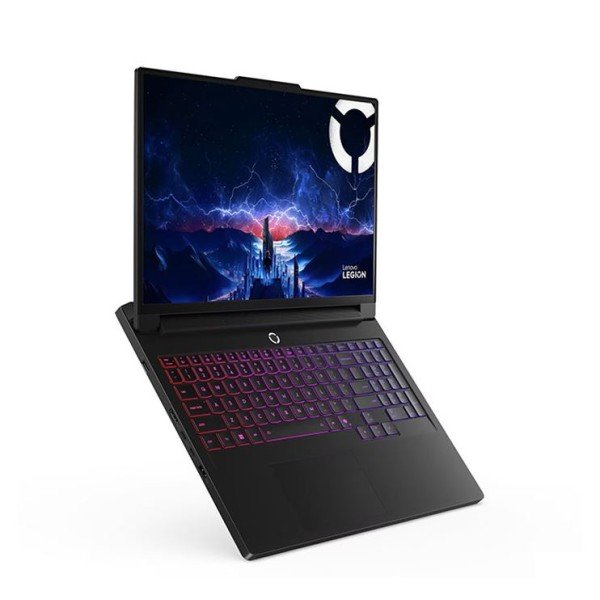 لابتوب احتنرافي Lenovo Legion Pro 7, معالج  Ultra 9 275HX, بطاقة رسومية RTX 5080 16GB GDDR7, شاشة 16 بوصة OLED بدقة وتردد 240Hz, رامات 64GB DDR5, تخزين 1 تيرابايت - أسود داكن