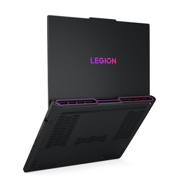 لابتوب احتنرافي Lenovo Legion Pro 7, معالج  Ultra 9 275HX, بطاقة رسومية RTX 5080 16GB GDDR7, شاشة 16 بوصة OLED بدقة وتردد 240Hz, رامات 64GB DDR5, تخزين 1 تيرابايت - أسود داكن
