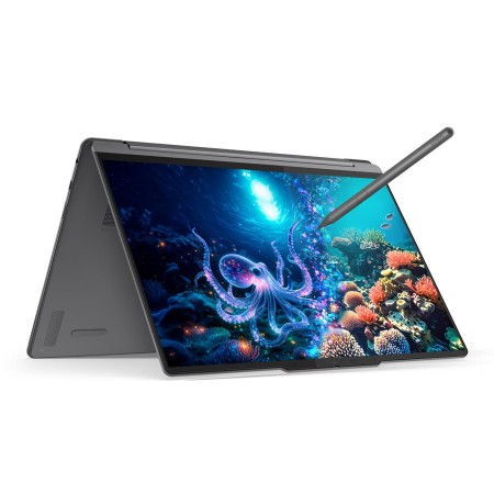 لاب توب Lenovo Yoga 9 2-in-1، معالج Ultra 7 258V ، شاشة لمس 14" 2.8K OLED قابلة للدوران 360° ، ذاكرة 32GB ، تخزين M.2 1TB ، كرت شاشة Intel Arc 140V ، قلم Yoga Pen ، مستشعر بصمة, Windows 11 Home لاب توب Lenovo Yoga 9 2-in-1، معالج Ultra 7 258V ، شاشة لمس 14" 2.8K OLED قابلة للدوران 360° ، ذاكرة 32GB ، تخزين M.2 1TB ، كرت شاشة Intel Arc 140V ، قلم Yoga Pen ، مستشعر بصمة, Windows 11 Home