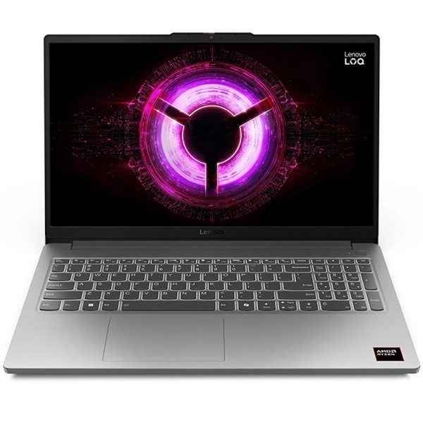 لاب توب العاب لينوفو LOQ 15ARP10E،معالج AMD Ryzen 5 150 بتردد 4.55GHz،ذاكرة 16GB، تخزين 512GB ،كرت شاشة RTX 3050 ذاكرة 6GB، شاشة 15.6 FHD IPS بتردد 144Hz ,بدون نظام - رمادي قمري