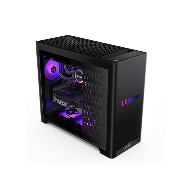 عروض الجمعة البيضاء - كمبيوتر مكتبي للالعاب Lenovo Legion T5 , معالج  Ultra 9 275HX,  ذاكرة DDR5 32GB, تخزين 1 تيرا, كرت شاشة RTX 5070 Ti 16GB GDDR7, بدون ويندوز - أسود