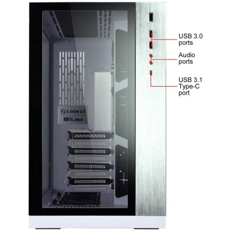 Lian Li O11 Dynamic ATX Case - Dual Chamber - Tempered Glass - White Lian Li O11 Dynamic ATX Case - Dual Chamber - Tempered Glass - White