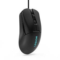 ماوس ألعاب سلكي Lenovo Legion M300s RGB، تصميم خفيف بوزن 57 جرام، مزود بقواعد انزلاق 100% PTFE، دقة تصل إلى 8000 DPI مع أداء 220 IPS / 30G، ويحتوي على 6 أزرار قابلة للبرمجة
