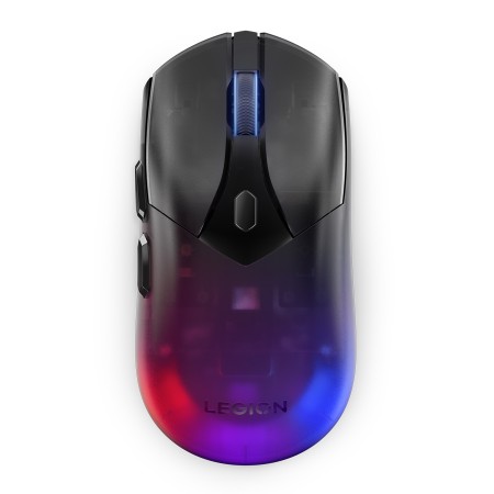 ماوس العاب لاسلكي Lenovo Legion M410 RGB، تصميم بوزن 100 جرام، دقة تصل إلى 16000 DPI، سرعة تتبع 400 IPS، 6 أزرار قابلة للبرمجة، قابل لإعادة الشحن