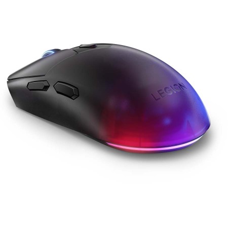 ماوس العاب لاسلكي Lenovo Legion M410 RGB، تصميم بوزن 100 جرام، دقة تصل إلى 16000 DPI، سرعة تتبع 400 IPS، 6 أزرار قابلة للبرمجة، قابل لإعادة الشحن