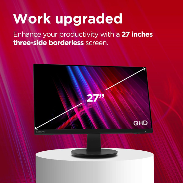شاشة لينوفو N27q بمقاس 27 بوصة QHD IPS -أسود شاشة لينوفو N27q بمقاس 27 بوصة QHD IPS -أسود