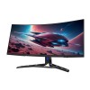 شاشة العاب احترافية Lenovo Legion R34w-30, مقاس 34 بوصة مع لوحة VA,  دقة WQHD (3440 × 1440), معدل تحديث 180Hz , زمن استجابة 0.5ms, دعم AMD FreeSync, سبيكر - أسود