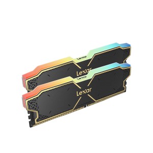 MEMORY LEXAR THOR RGB, 32GB (2×16GB), 6000MHz DDR5, CL38, Supports XMP and EXPO profiles - BLACK