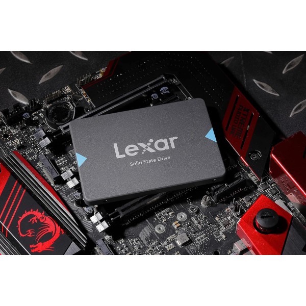تخزين داخلي LEXAR NQ100 SSD, مقاس 2.5 انش,بسماكة 7 مم, سرعة قراءة تصل إلى 550 مب/ثا, مقاوم للصدمات والاهتزاز تخزين داخلي LEXAR NQ100 SSD, مقاس 2.5 انش,بسماكة 7 مم, سرعة قراءة تصل إلى 550 مب/ثا, مقاوم للصدمات والاهتزاز