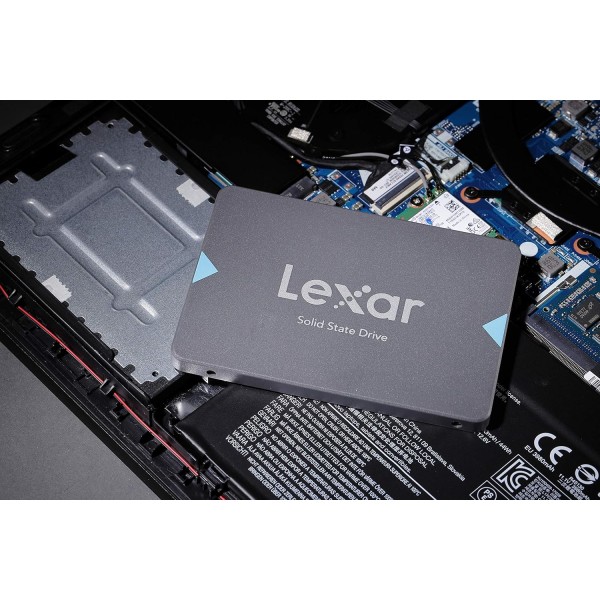 تخزين داخلي LEXAR NQ100 SSD, مقاس 2.5 انش,بسماكة 7 مم, سرعة قراءة تصل إلى 550 مب/ثا, مقاوم للصدمات والاهتزاز تخزين داخلي LEXAR NQ100 SSD, مقاس 2.5 انش,بسماكة 7 مم, سرعة قراءة تصل إلى 550 مب/ثا, مقاوم للصدمات والاهتزاز