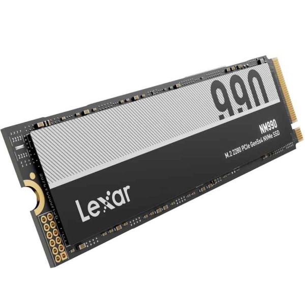 Lexar NM990 PCIe Gen5 NVMe SSD ,2TB M.2 ,Read: Up to 14,000 MB/s ,SLC Cache + HMB technology