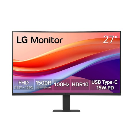 MONITOR LG 27U421A-B.AMIQ, 27‑inch Full HD (1920 × 1080) VA Panel, 100Hz, 5ms , USB‑C with 15W Power Delivery - BLACK MONITOR LG 27U421A-B.AMIQ, 27‑inch Full HD (1920 × 1080) VA Panel, 100Hz, 5ms , USB‑C with 15W Power Delivery - BLACK