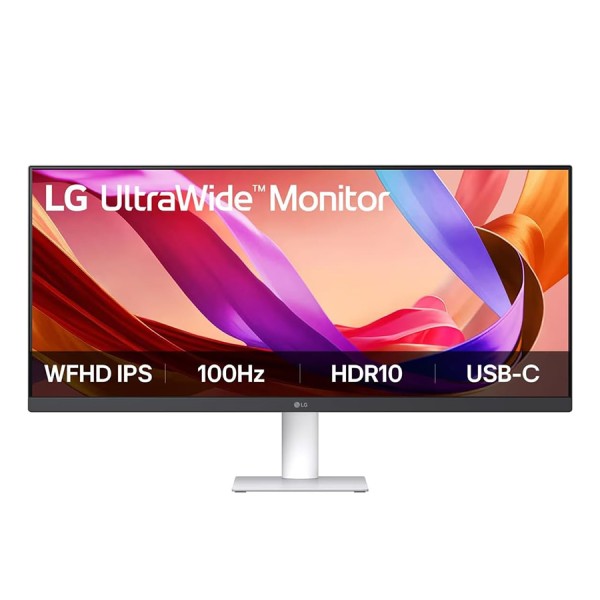 MONITOR LG UltraWide 29U531A-W, 29 inch WFHD (2560 × 1080), IPS panel, 100Hz, 1Ms, USB-C, AdaptiveSync, speakers - WHITE