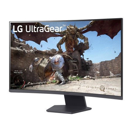 شاشة العاب منحنية LG UltraGear, مقاس 32 بوصة بدقة QHD (2560×1440), لوحة VA، معدل تحديث 180 Hz مع استجابة 1Ms, دعم AMD FreeSync™ و VESA AdaptiveSync - أسود شاشة العاب منحنية LG UltraGear, مقاس 32 بوصة بدقة QHD (2560×1440), لوحة VA، معدل تحديث 180 Hz مع استجابة 1Ms, دعم AMD FreeSync™ و VESA AdaptiveSync - أسود