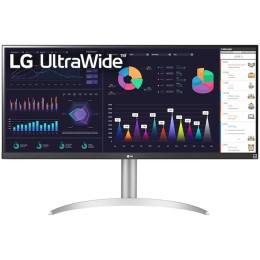 شاشة ال جي 34WQ650-W الترا وايد - مقاس 34 بوصة FHD - تردد 100Hz - منفذ USB-C - HDR400 - IPS