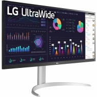 شاشة ال جي 34WQ650-W الترا وايد - مقاس 34 بوصة FHD - تردد 100Hz - منفذ USB-C - HDR400 - IPS
