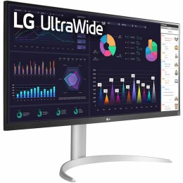 شاشة ال جي 34WQ650-W الترا وايد - مقاس 34 بوصة FHD - تردد 100Hz - منفذ USB-C - HDR400 - IPS