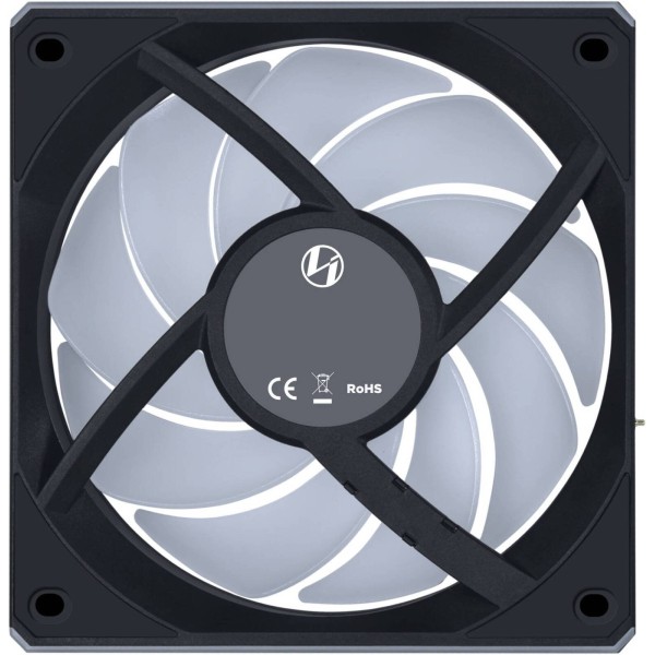 مراوح احترافية LIAN LI UNI FAN CL Wireless, تشمل 3 مراوح 120 مم, منطقتا إضاءة ARGB منفصلتان,  تحكم لاسلكي كامل L-Wireless, تصميم متشابك مغناطيسي Interlocking - أسود