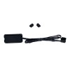 مراوح احترافية LIAN LI UNI FAN CL Wireless, تشمل 3 مراوح 120 مم, منطقتا إضاءة ARGB منفصلتان,  تحكم لاسلكي كامل L-Wireless, تصميم متشابك مغناطيسي Interlocking - أسود