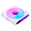 مرواح ليان لي UNI FAN SL INFINITY 120 Reverse Blade, ثلاث مراوح مضيئة مقاس 120 ملم بتصميم شفرة عكسية, متوافقة مع برنامج L-Connect 3 - أبيض