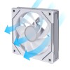 مرواح ليان لي UNI FAN SL INFINITY 120 Reverse Blade, ثلاث مراوح مضيئة مقاس 120 ملم بتصميم شفرة عكسية, متوافقة مع برنامج L-Connect 3 - أبيض