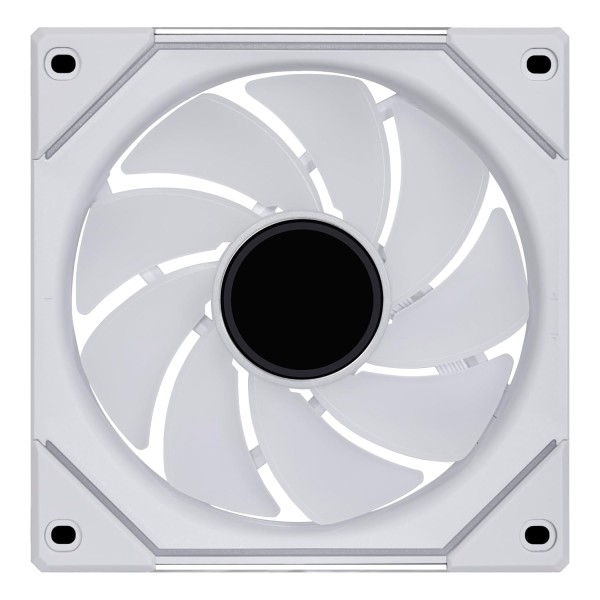 مرواح ليان لي UNI FAN SL INFINITY 120 Reverse Blade, ثلاث مراوح مضيئة مقاس 120 ملم بتصميم شفرة عكسية, متوافقة مع برنامج L-Connect 3 - أبيض