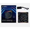 مروحة ليان لي UNI FAN TL Wireless Reverse Blade, مروحة واحدة بحجم 120 مم بشفرات عكسية, اتصال لاسلكي عبر منظومة L-Wireless, منطقتا إضاءة ARGB - أسود
