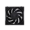 مروحة ليان لي LIAN LI UNI FAN TL WIRELESS LCD 120 REVERSE BLADE, تصميم بشفرات عكسية, شاشة LCD مدمجة, حجم 120 مم, اتصال لاسلكي 2.4Ghz للتحكم بالإضاءة - أسود