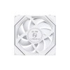 مروحة ليان لي LIAN LI UNI FAN TL WIRELESS LCD 120 REVERSE BLADE, تصميم بشفرات عكسية, شاشة LCD مدمجة, حجم 120 مم, اتصال لاسلكي 2.4Ghz للتحكم بالإضاءة - أبيض