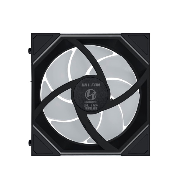 LIAN LI UNI FAN SL-INF Wireless ARGB, single Pack 120mm fan, Daisy-chain design, Wireless modular connection -Black