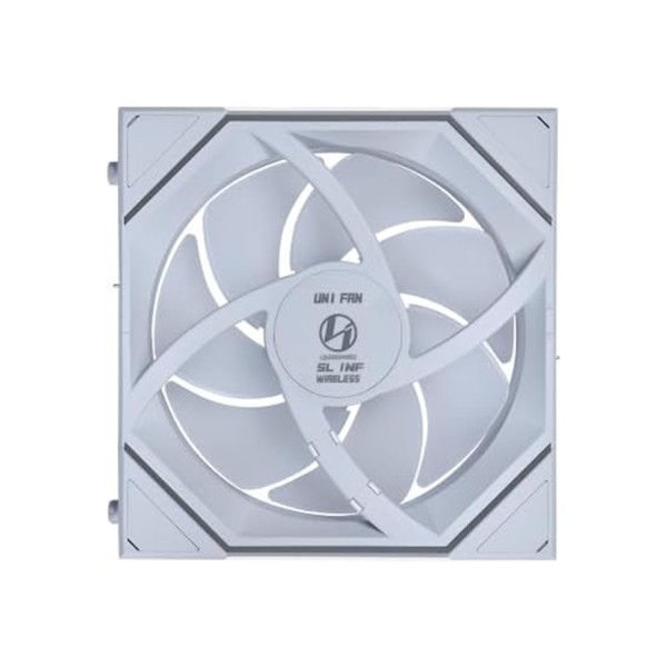 LIAN LI UNI FAN SL-INF Wireless ARGB, single Pack 120mm fan, Daisy-chain design, Wireless modular connection - White