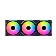 مراوح ليان لي LIAN LI UNI FAN SL-INF Wireless , ب 3 × مراوح 120 مم بإضاءة ARGB,  تأثير Infinity Mirror, تحكم متكامل عبر برنامج L-Connect 3,  تحكم لاسلكي لتقليل الكابلات - أسود