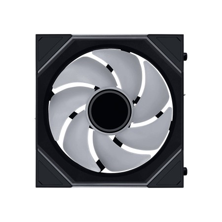 مراوح ليان لي LIAN LI UNI FAN SL-INF Wireless , ب 3 × مراوح 120 مم بإضاءة ARGB,  تأثير Infinity Mirror, تحكم متكامل عبر برنامج L-Connect 3,  تحكم لاسلكي لتقليل الكابلات - أسود