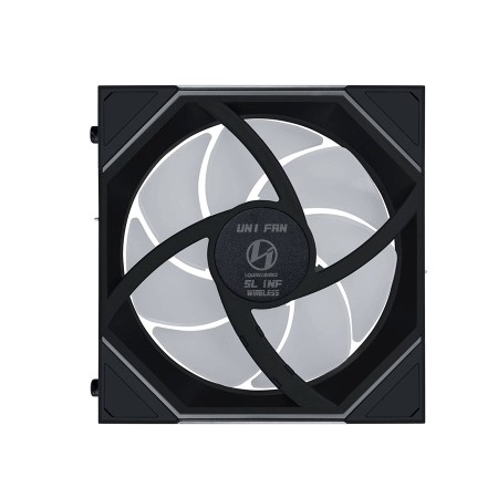 مراوح ليان لي LIAN LI UNI FAN SL-INF Wireless , ب 3 × مراوح 120 مم بإضاءة ARGB,  تأثير Infinity Mirror, تحكم متكامل عبر برنامج L-Connect 3,  تحكم لاسلكي لتقليل الكابلات - أسود