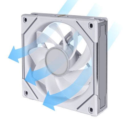 مروحة عكسية ليان لي  UF-RSLIN120-1B UNI FAN INFINITY RGB - أبيض
