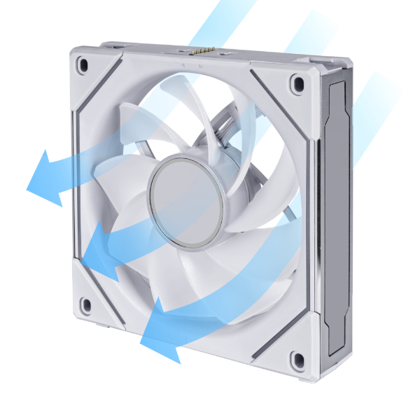 LIAN LI UF-RSLIN120-1B UNI FAN INFINITY REVERSE BLADE RGB - WHITE LIAN LI UF-RSLIN120-1B UNI FAN INFINITY REVERSE BLADE RGB - WHITE