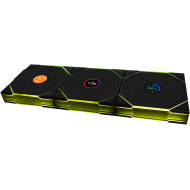مراوح LIAN LI UNI FAN TL Wireless LCD 120 RGB [3×120مم] – أسود