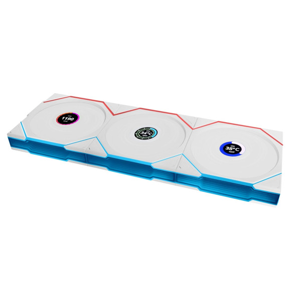 Wireless LCD FAN LIAN LI UNI  TL  120 RGB [3×120mm] – white