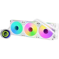 LIAN LI GA II TRINITY 360 ARGB Liquid Cooler – 360mm - WHITE
