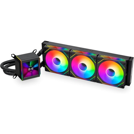 LIAN LI GA II LCD SL-INF 360 RGB Liquid Cooler, 360mm radiator, ntegrated LCD display, Fully RGB customizable lighting - Black LIAN LI GA II LCD SL-INF 360 RGB Liquid Cooler, 360mm radiator, ntegrated LCD display, Fully RGB customizable lighting - Black